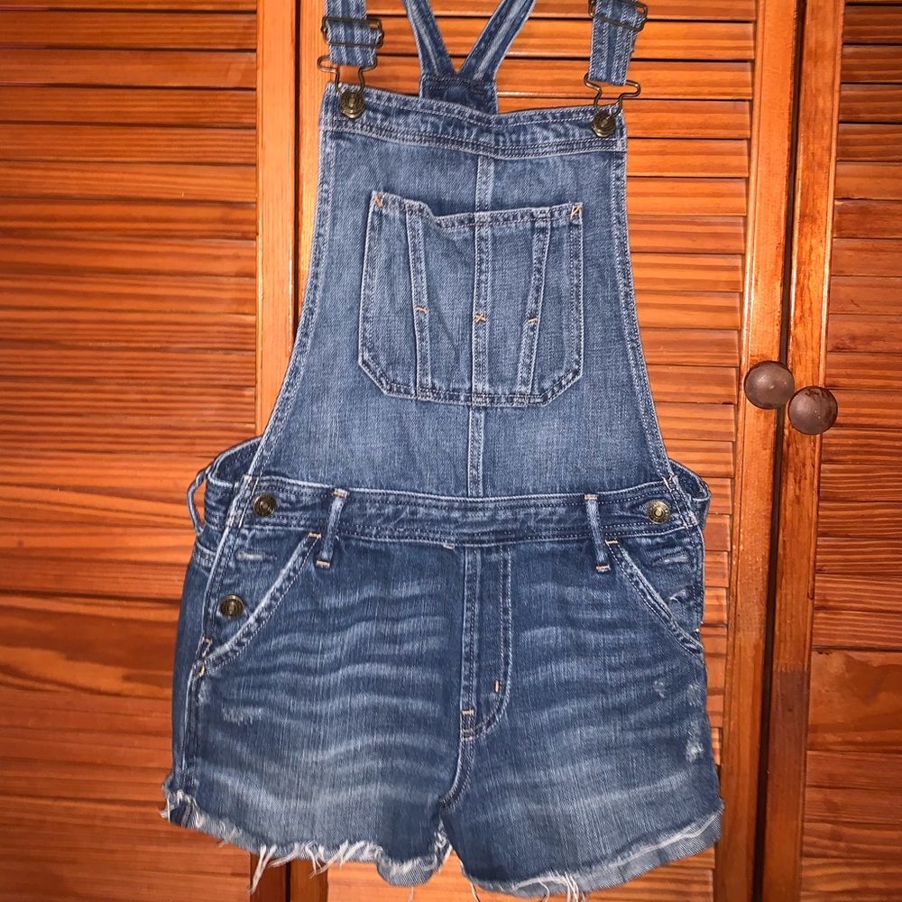 Abercrombie and Fitch jean overalls
